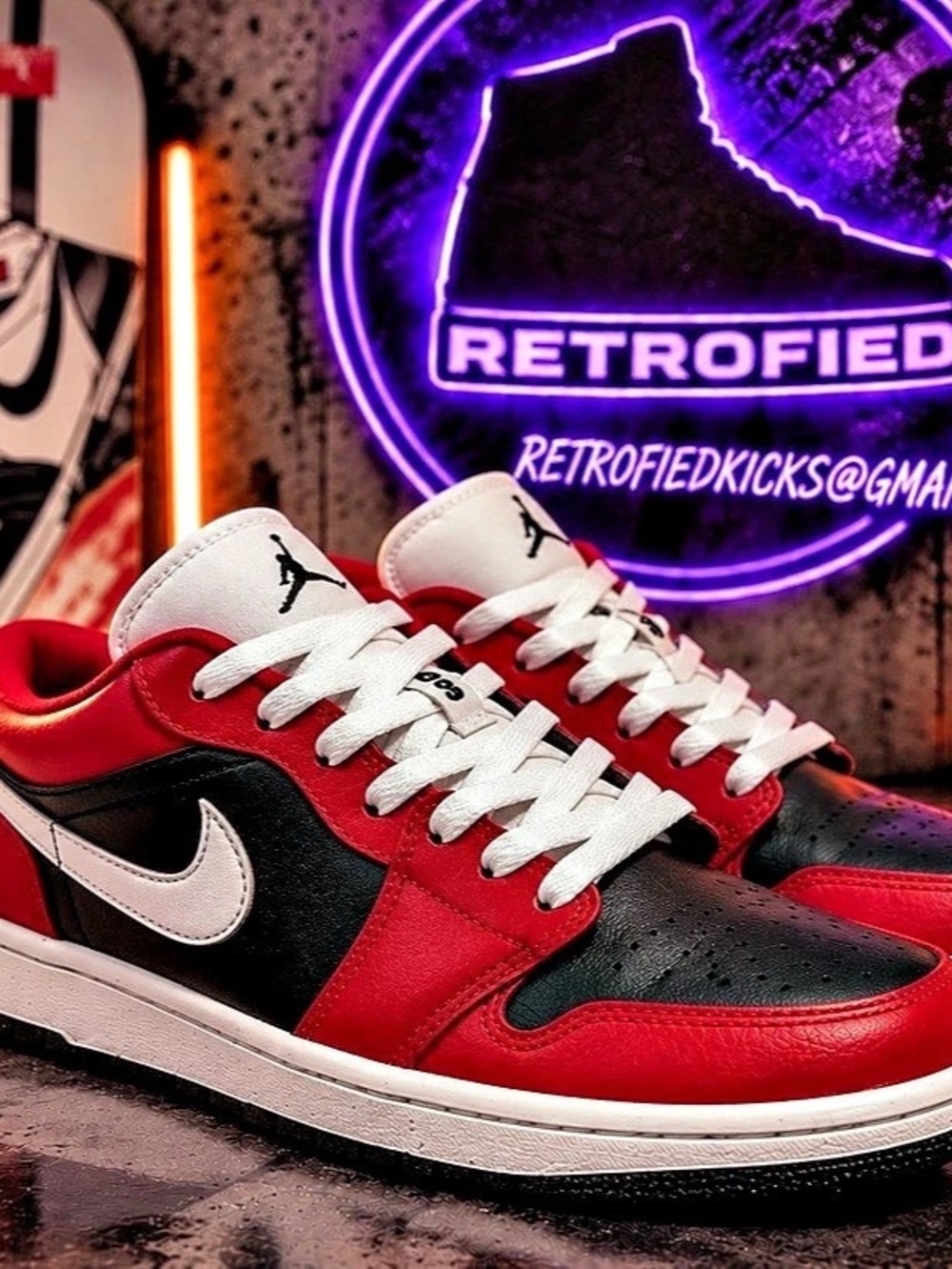 Air Jordan 1 Low - Bred Toe